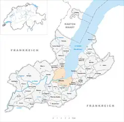 Ženeva na mapě