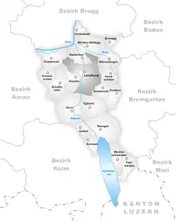 Lenzburg na mapě