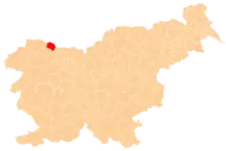 Občina Jesenice na mapě