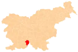 Občina Loška dolina na mapě
