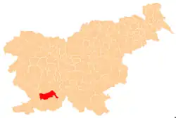 Občina Pivka na mapě