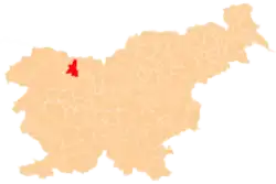 Občina Radovljica na mapě