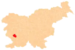 Občina Vipava na mapě