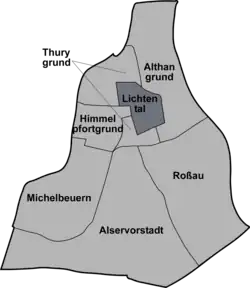 Lichtental na mapě