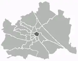 Vnitřní město na mapě