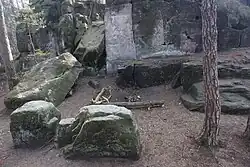 pozůstatky skalní prostory