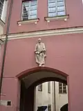 Daukantasova socha v kampusu Vilniuské univerzity z roku 2011