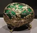 Velikonoční vajíčko s rokají z r. 1902