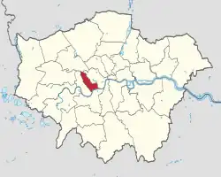 Kensington a Chelsea na mapě