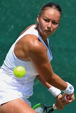 Pattinama Kerkhoveová ve Wimbledonu 2018