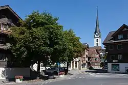 Hlavní ulice Dorfstrasse v Kerns