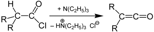Příprava ketenu