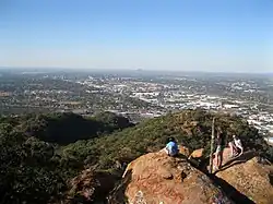 Pohled z vrcholu Kgale Hill na Gaborone