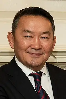Chaltmágín Battulga (31. července 2019)