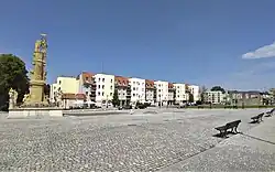 Morový sloup na bývalém náměstí