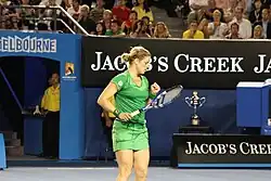 Kim Clijstersová vítězka Australian Open, když ve finále zdolala Li Nu.