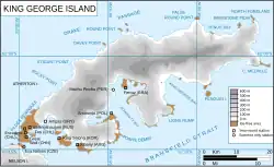 Mapa ostrova Krále Jiřího