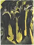 Ernst Ludwig Kirchner: Pět žen na ulici (1913)