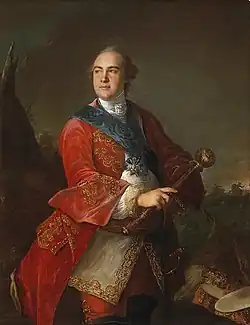 Portrét hraběte Kirilla Razumovského, (autor Louis Tocqué, 1758).
