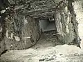 Průhled komínem černé kuchyně