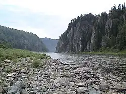 Řeka u vesnice Moskovka