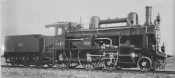 kkStB 6.05, works photograph of Wiener Neustadt locomotive factory, 1894