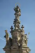 Kladno, mariánské sousoší, Karel Josef Hiernle, socha Panny Marie Immaculaty (kopie)
