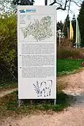 Venkovní panel geoparku Egeria