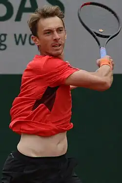 Lukáš Klein v kvalifikaci French Open 2023