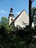 Pohled na kostel od západu