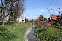 Záhornický potok ve vsi