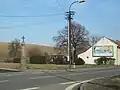 Kříž u silnice E50