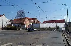 Statek v Kobylisích na rohu Zenklovy a Klapkovy ulice, sídlo nakladatelství Portál