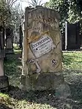 Náhrobek na hrobu Bedřišky Reichnerové