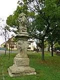 Kolešovice , socha světce.jpg