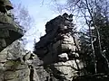 skály na vrcholku Koníčka
