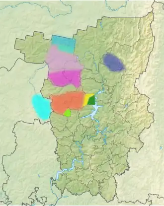 Mapa rozšíření jazyka