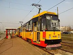 Souprava vozů Konstal 105Nf ve Varšavě