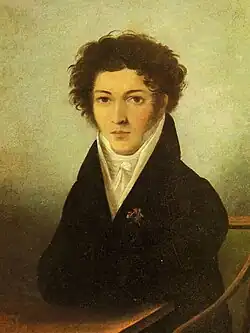 Portrét básníka od neznámého autora kolem roku 1810