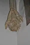 Konzola v podobě vousatého muže v kapli sv. Jeronýma
