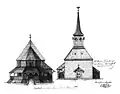 Zachycení čelních stran kostela