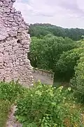 Výhled na hrad z hradní věže