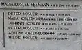 Rodinný hrob Kozlerů (detail)