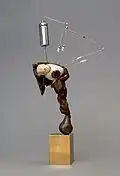 Kosmické zvěstování, kombinovaná technika, r. 1985, v. 19,5 cm
