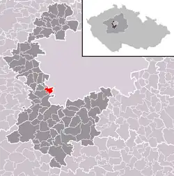 Kosoř na mapě