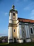 Věž a část jihovýchodní stěny