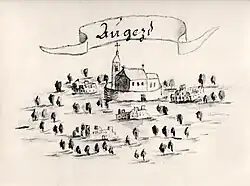 Kostel - Újezd nad Lesy 1717