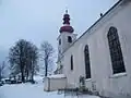 Kostel před rekonstrukcí, severní stěna (2010)