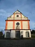 Kostel po rekonstrukci, průčelí (2016)