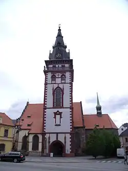 Děkanský kostel Nanebevzetí Panny Marie s Městskou věží